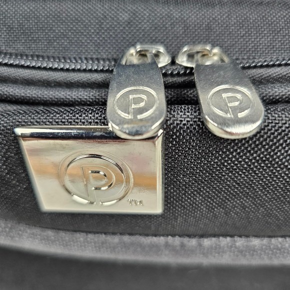 Protege Black Rolling Travel Laptop Briefcase Wheeled Luggage Carry On Bag - Picture 2 of 16